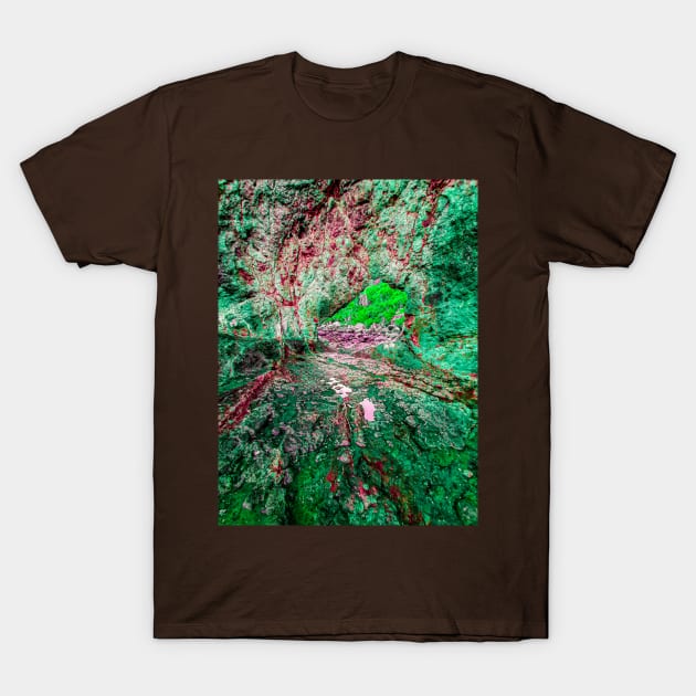 Slimy green bloody rock archway 3 T-Shirt by kall3bu